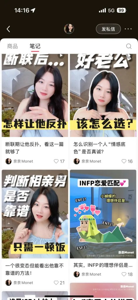 小红书脱单婚恋赛道，IP ➕虚拟资料-上榜风向标生财-情报-生财