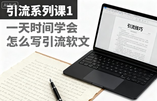 引流系列课1,一天时间学会怎么写引流软文-生财