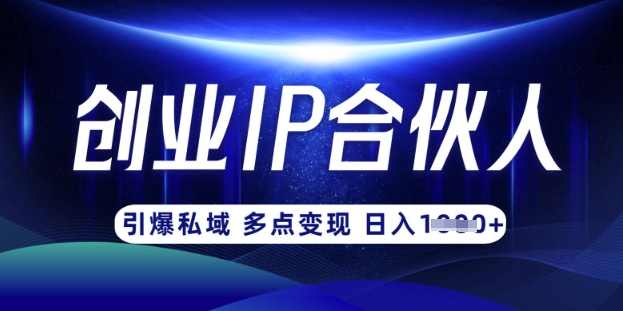 云帆·创业ip合伙人打造3.0，从0到1教你做网创，实现月入过W-生财