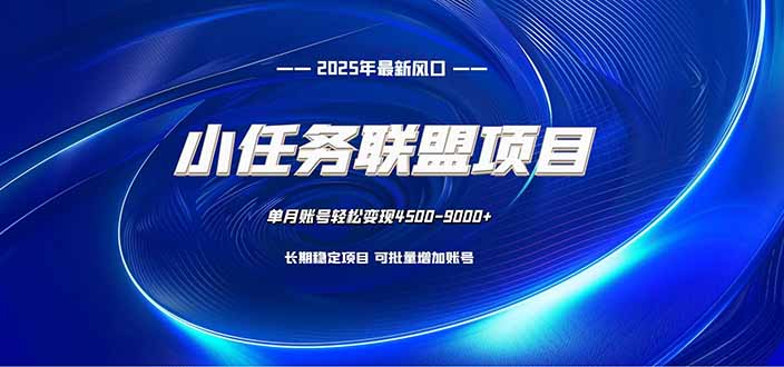 小任务联盟项目：一台电脑每天只需10分钟，轻松简单稳定-生财