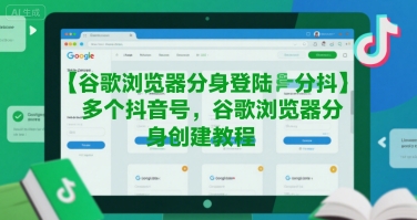 谷歌浏览器分身登陆多个抖音号,谷歌浏览器分身创建教程-生财