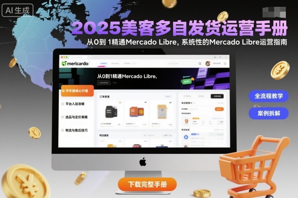 2025美客多自发货运营手册:从0到1精通Mercado Libre,系统性的Mercado Libre运营指南-生财