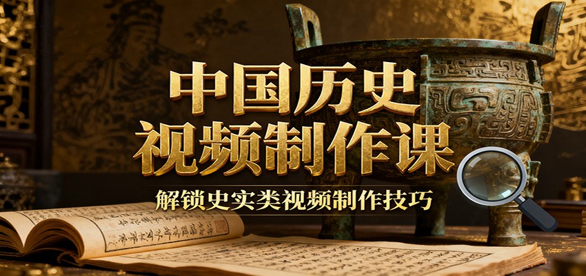 中国历史视频制作课:疆域地图集+参考文案+练习素材,解锁史实类视频制作技巧-生财