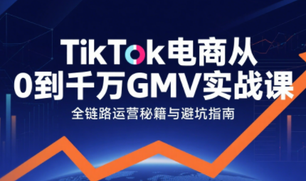 三千老师·TikTok电商从0到千万GMV实战课(更新)-生财