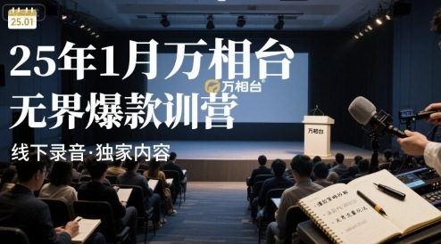 25年1月万相台无界爆款特训营线下录音-生财