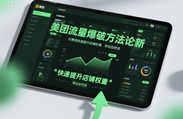 美团流量爆破方法论，付费流快速提升店铺权重，带动自然流-生财