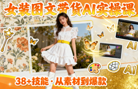 女装图文带货的AI实操课-生财