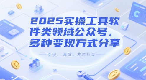 2025实操工具软件类领域公众号,多种变现方式分享-生财