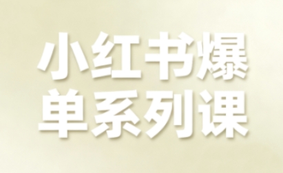 小红书爆单系列课，聚焦小红书电商全链路增长(更新)-生财