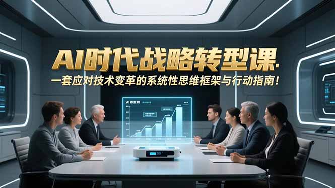 AI时代战略转型课:一套应对技术变革的系统性思维框架与行动指南!-生财