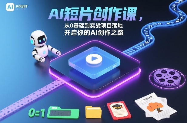 AI短片创作课，从0基础到实战项目落地，开启你的AI创作之路-生财