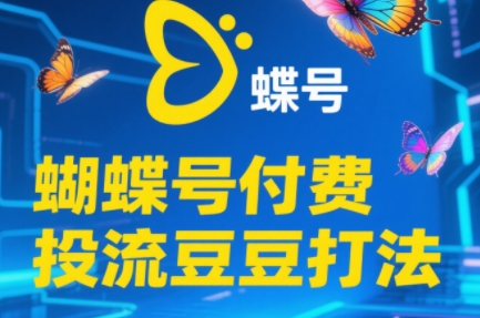渔财老师·2025蝴蝶号付费投流豆豆打法-生财
