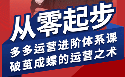 海神·拼多多运营进阶系统课(更新9月)-生财