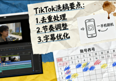 TikTok洗稿剪辑全流程课-生财