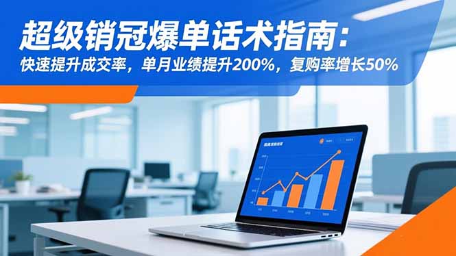 超级销冠爆单话术指南:快速提升成交率,单月业绩提升200%,复购率增长50%-生财