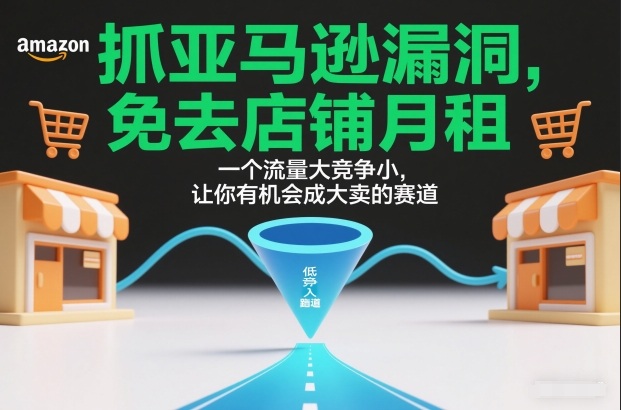 抓亚马逊漏洞,免去店铺月租,一个流量大竞争小,让你有机会成大卖的赛道-生财