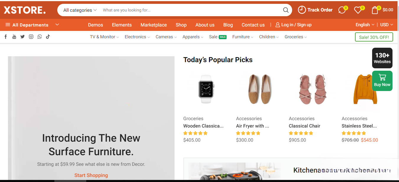 WordPress主题–Xstore v9.5.1 Woocommerce主题 破解版下载-生财