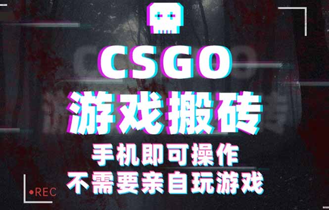 CSGO游戏挂机捡漏，单日扫货500+，年底小高峰上车可吃肉，手机即可操作…-生财