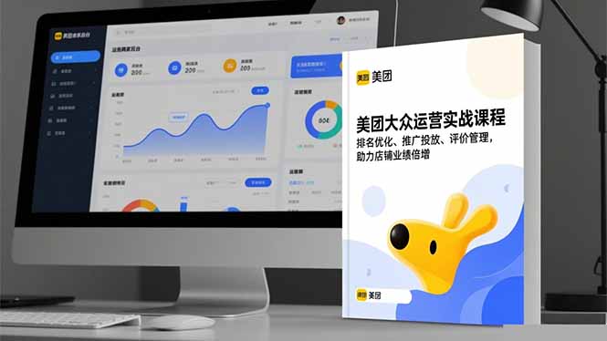 美团大众运营实战课程,排名优化、推广投放、评价管理,助力店铺业绩倍增-生财