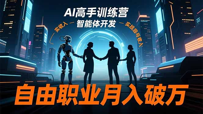 AI高手训练营3.0，ChatGPT，Midjourney，智能体开发，自由职业月入破万-生财