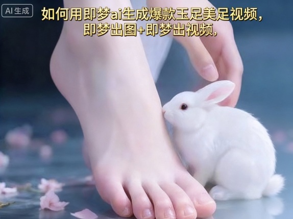 如何用即梦ai生成爆款玉足美足视频，即梦出图+即梦出视频，快速涨粉-生财