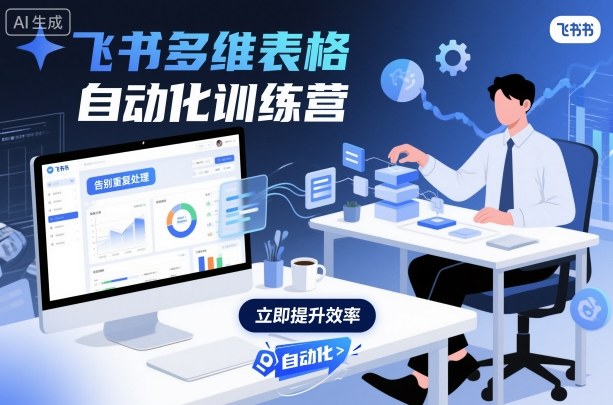 飞书多维表格自动化训练营，手把手教你告别重复处理，用多维表格开启高效办公新模式-生财