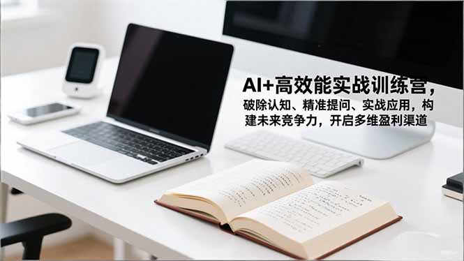 AI+高效能实战训练营,破除认知、精准提问、实战应用,构建未来竞争力,开启多维盈利渠道-生财