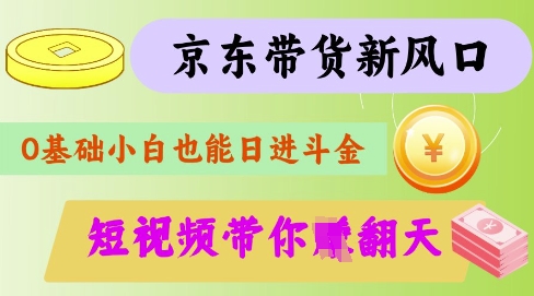 最新京东短视频带货代运营秘籍,轻松躺挣【揭秘】-生财