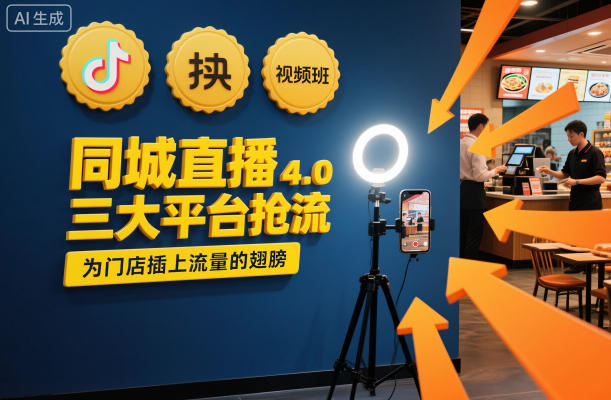 同城直播实操班4.0,三大平台抢流,为门店插上流量的翅膀-生财