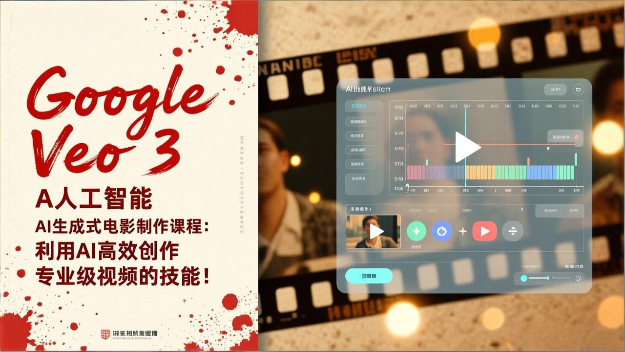 Google Veo 3人工智能AI生成式电影制作课程：利用AI高效创作专业级视频的技能！-生财
