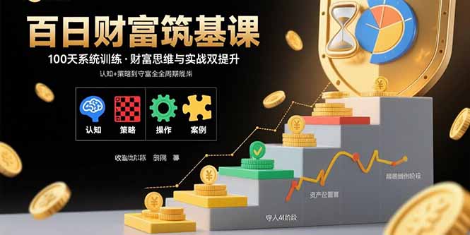 百日财富筑基课：认知+策略+实操+案例拆解  实现从创富到守富全周期能力-生财