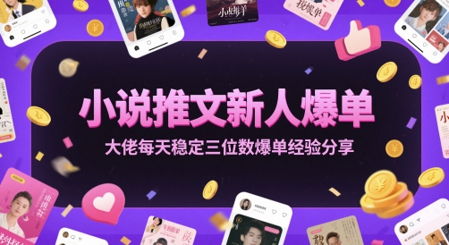 小说推文新人爆单大佬每天稳定三位数爆单经验分享-生财