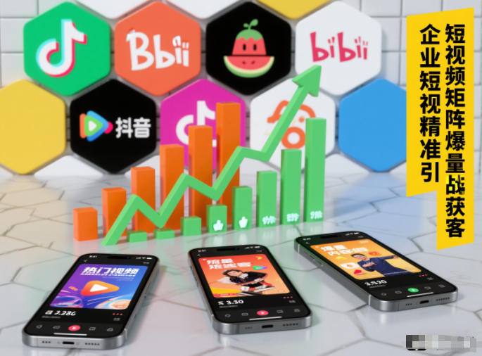 企业短视频精准引流矩阵获客，短视频矩阵爆量战法-生财