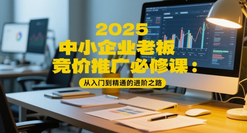 2025中小企业老板竞价推广必修课:从入门到精通的进阶之路-生财