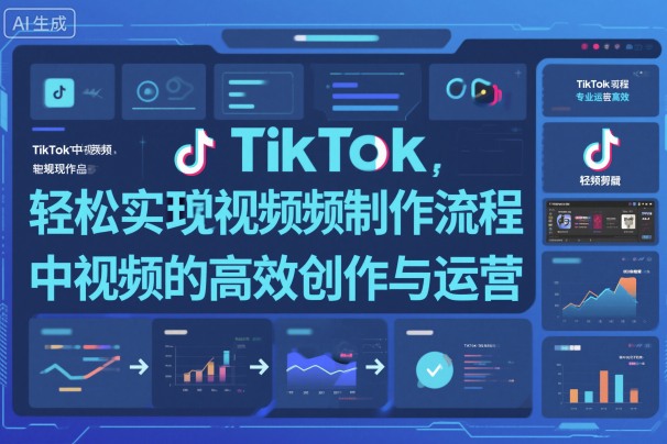 TikTok中视频制做流程,轻松实现Tk中视频的高效创作与运营-生财