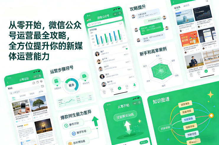 从零开始,微信公众号运营最全攻略,全方位提升你的新媒体运营能力-生财