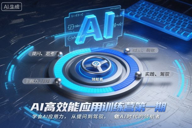 AI高效能应用训练营第一期,学会AI应用力,从提问到驾驭,做AI时代的领航者-生财