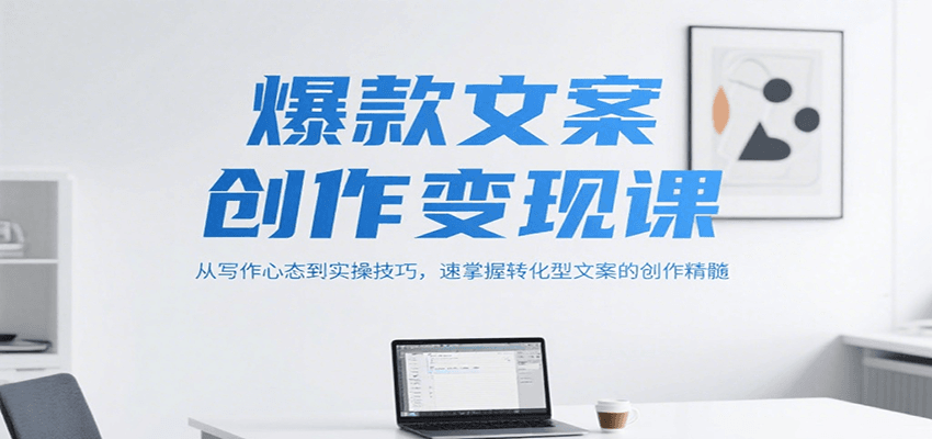 爆款文案创作变现课，从写作心态到实操技巧，速掌握转化型文案的创作精髓-生财