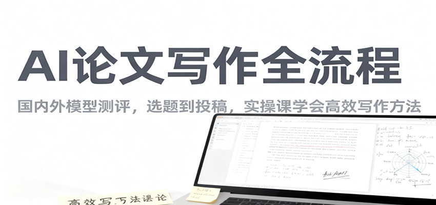 AI论文写作全流程,国内外模型测评,选题到投稿,实操课学高效写作方法-生财