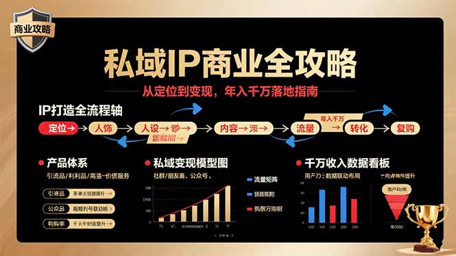 私域IP商业全攻略,从定位到变现,年入千万落地指南-生财