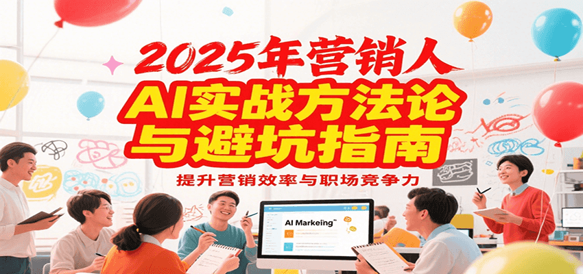 2025年营销实战方法论与避坑指南，利用AI提升营销效率与职场竞争力-生财