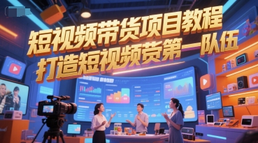 短视频带货项目教程,打造短视频带货第一队伍-生财