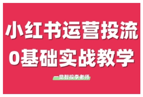 小红书运营投流,小红书广告投放从0到1的实战课,学完即可开始投放(更新)-生财