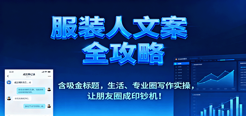 服装人文案全攻略,含吸金标题,生活、专业圈写作实操,让朋友圈成印钞机!-生财