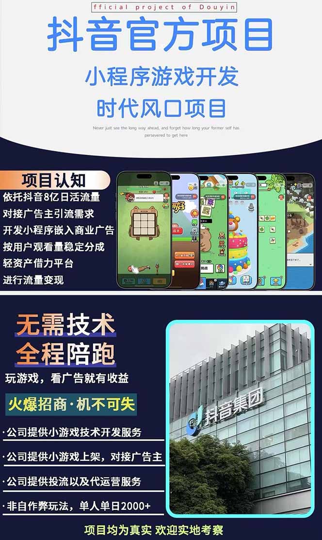 图片[1]-2025最热抖音官方项目 Ai时代风口项目小程序游戏开发 实测单个游戏日收…-生财