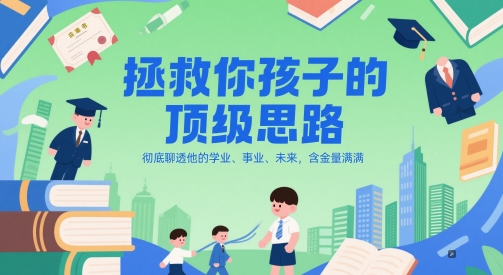 付费文章:拯救你孩子的顶级思路,彻底聊透他的学业、事业、未来,含金量满满-生财