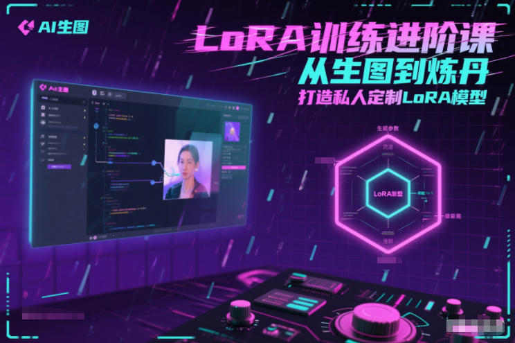 LoRA训练进阶课，从生图到炼丹，打造私人定制LoRA模型-生财