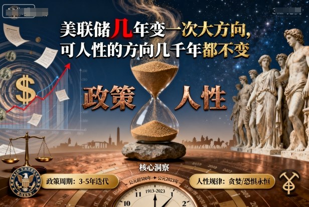 付费文章:美联储几年变一次大方向,可人性的方向几千年都不变-生财