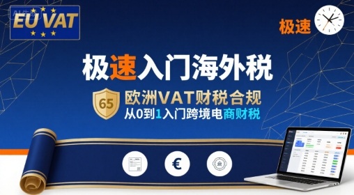 极速入门海外税，欧洲VAT财税合规，从0到1入门跨境电商财税-生财