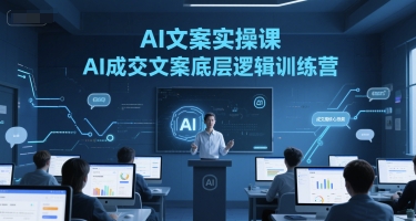 AI文案实操课，AI成交文案底层逻辑训练营-生财